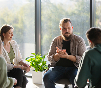 authentic group therapy meeting